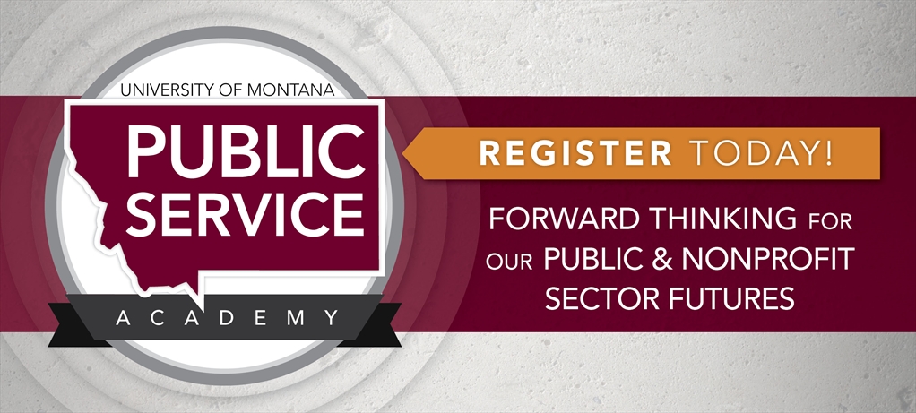 UM Public Service Academy header - Forward thinking for our public and nonprofit sector futures