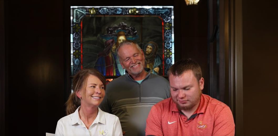 Ryan smiling with support from Emmaus Homes, showing his independence and friendships.